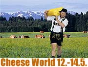 Die Welt der Käse zu Gast in München – Cheese World 2006 Käsemarkt am Sendlinger Tor präsentiert Käsespezialitäten aus aller Welt vm 12.-14.5.  (Foto: LVBM) 
